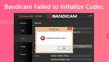 Bandicam konnte Codec nicht initialisieren