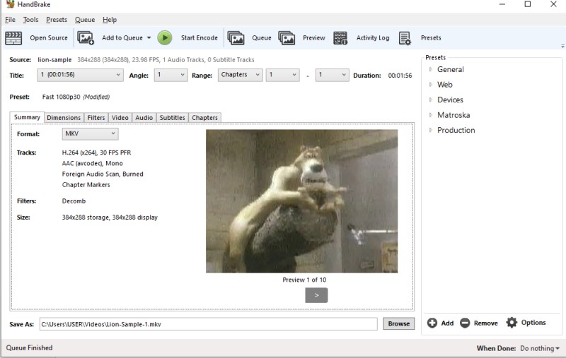 mkv compressor handbrake komprimieren