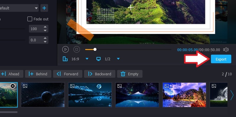 Vidmore Bild zu Video exportieren