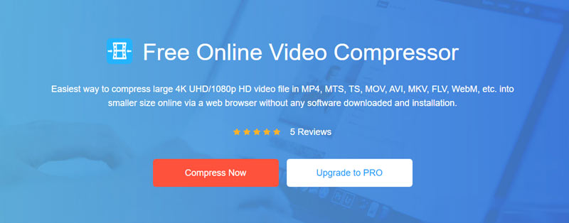 Vidmore Free Online Video Compressor – Oberfläche