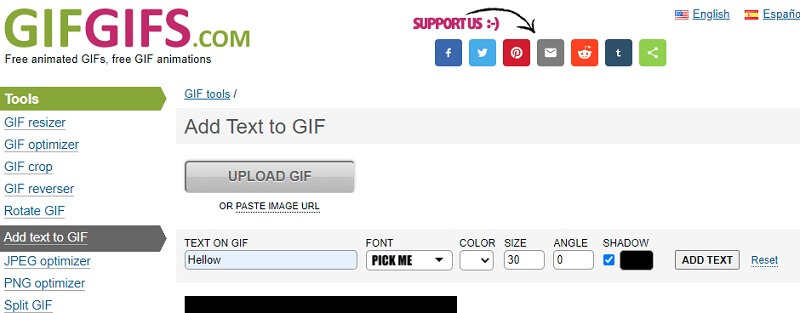GIF GIFs Oberfläche