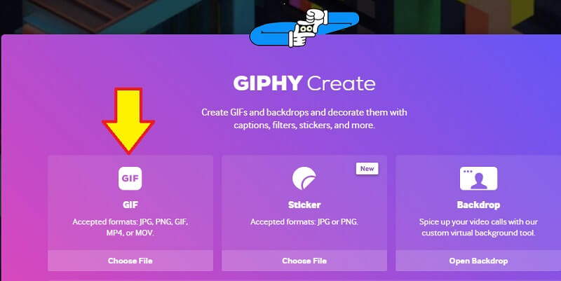 GIPHY GIF hochladen