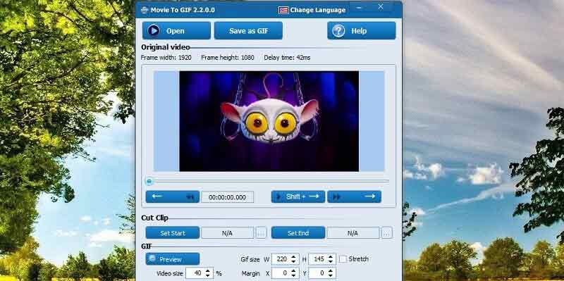 Film zu GIF – Filmszenen in GIF umwandeln
