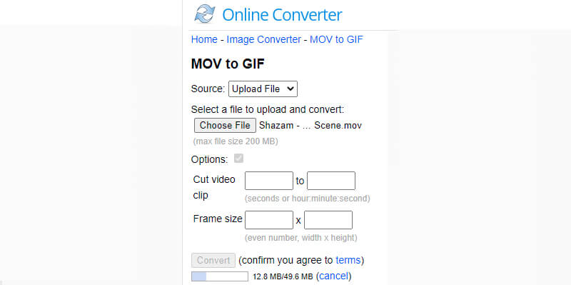 OnlineConverter MOV zu GIF