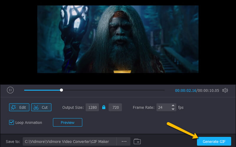 Vidmore Video Converter MOV zu GIF