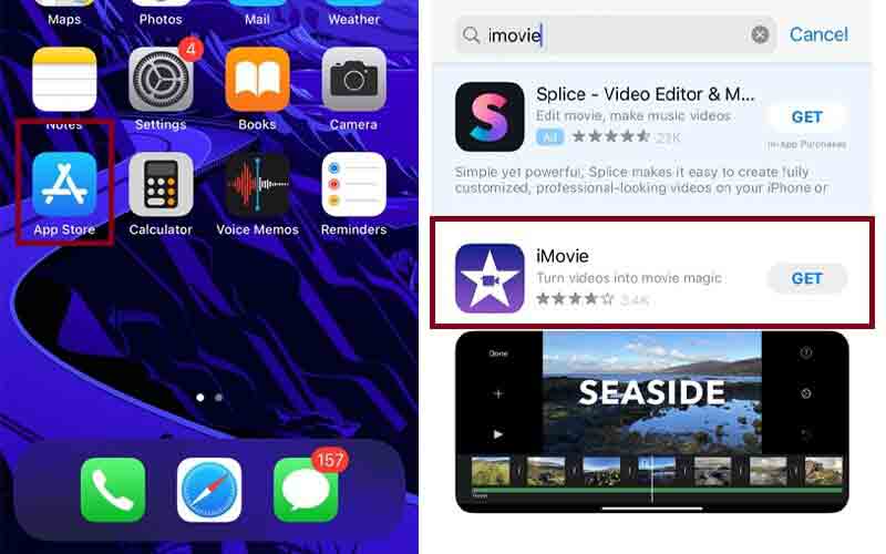 iMovie App installieren