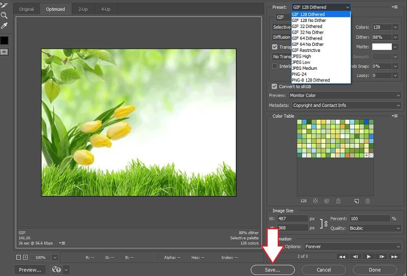 Bilder in Photoshop als GIF speichern