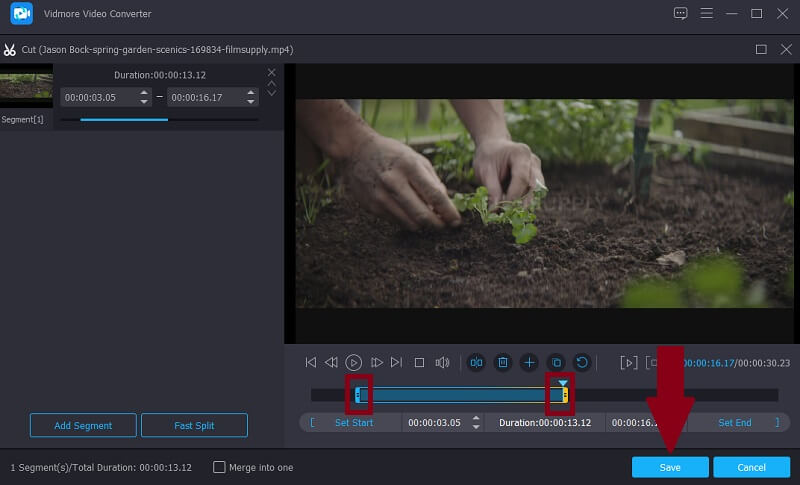 Vidmore VC – MP4‑Video zuschneiden