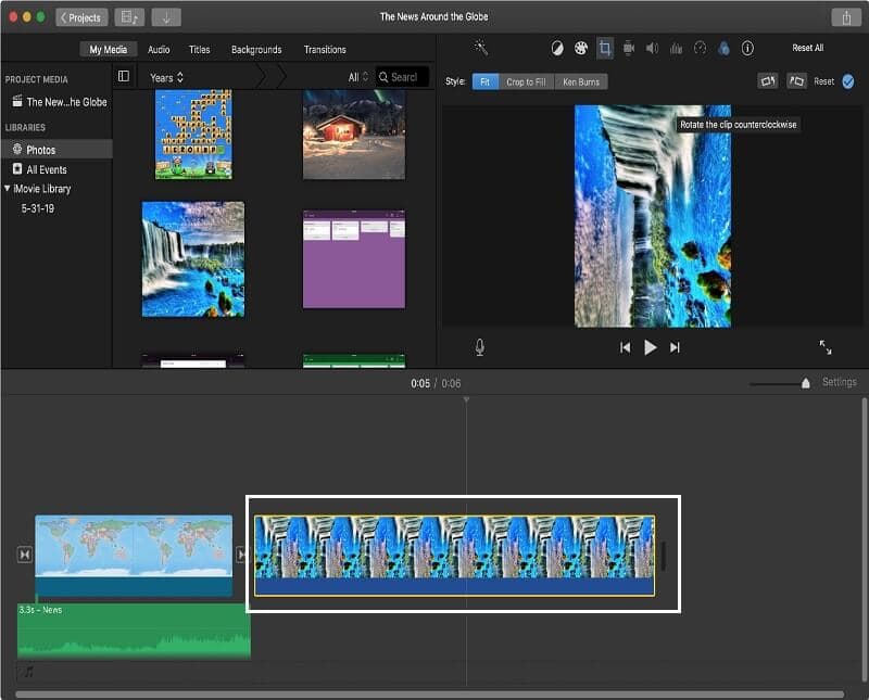 iMovie So spiegelt man ein Video in iMovie auf dem Mac