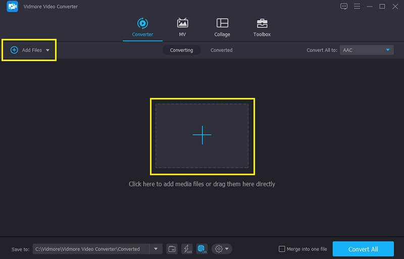 Vidmore Dateien hinzufügen