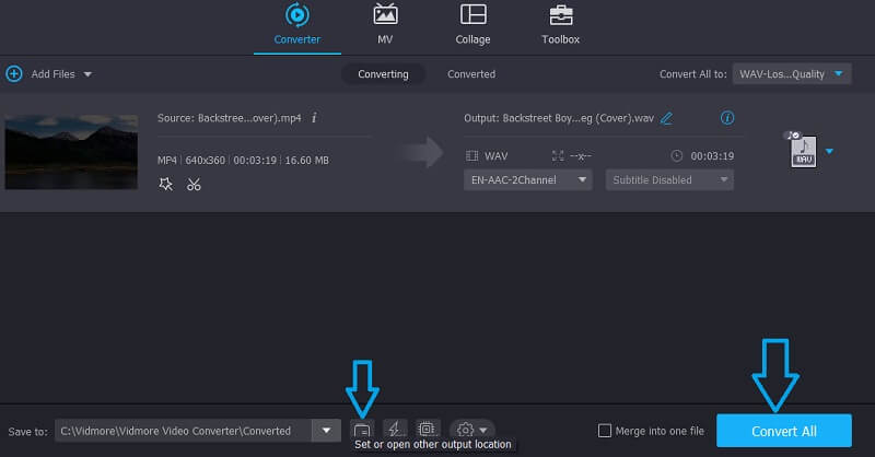 Ausgabeordner und Konvertierung