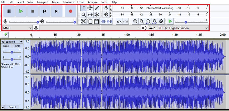 Audacity Musikdatei bearbeiten