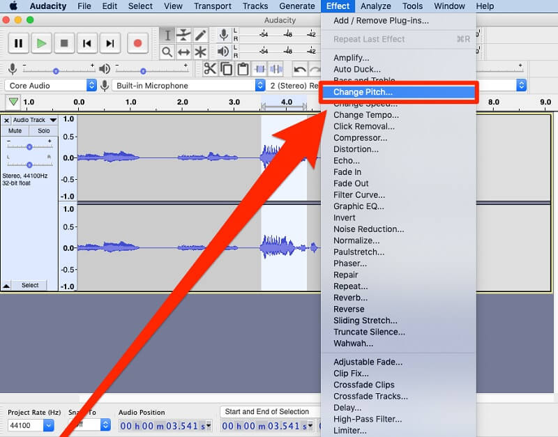 Audio-Pitch-Changer Audacity