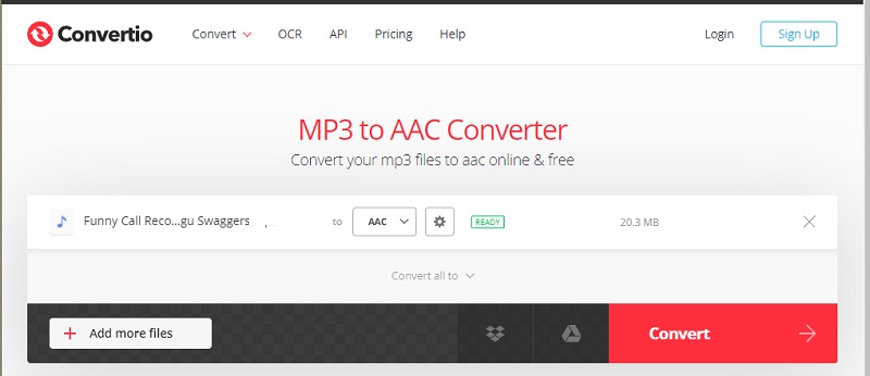 Convertio-Schnittstellen