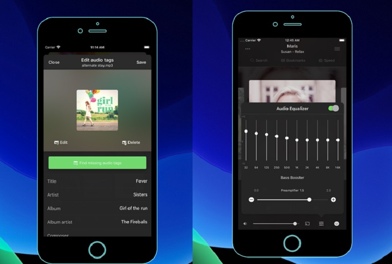 WMA-Metadaten in Evermusic bearbeiten