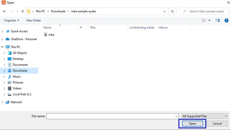 Freemake Audio Converter Datei hinzufügen