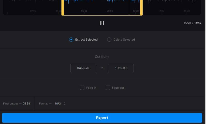 Wie man in Clideo schneidet