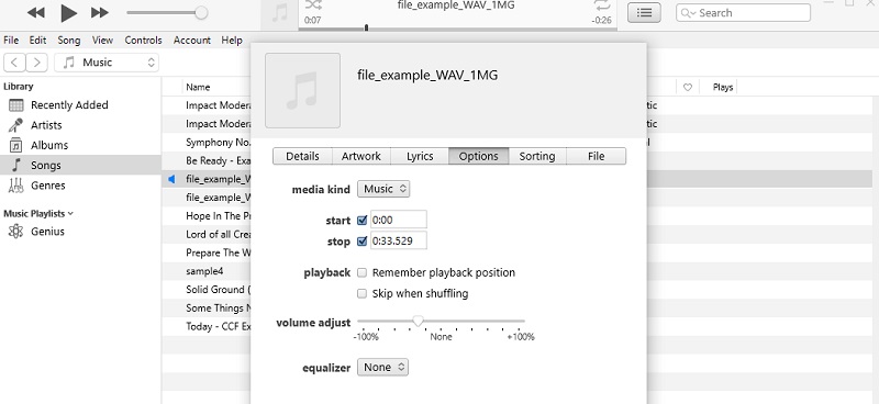 iTunes Musik bearbeiten
