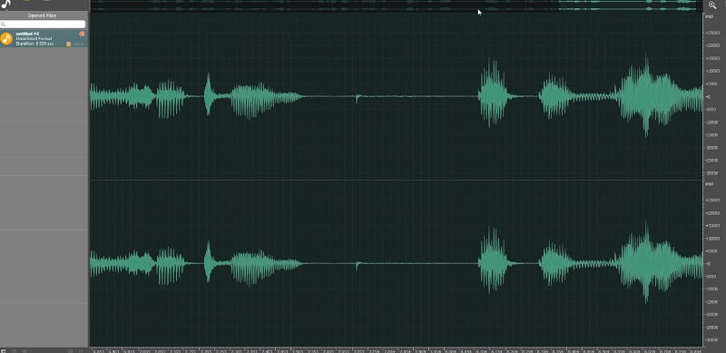 Ocenaudio – WAV‑Cutter