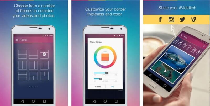 Vidstitch-Oberflächen