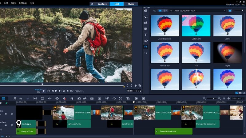 Videostudio-Oberfläche