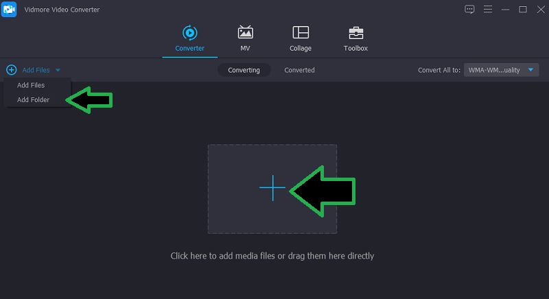 Vidmore AIFF‑Datei hinzufügen