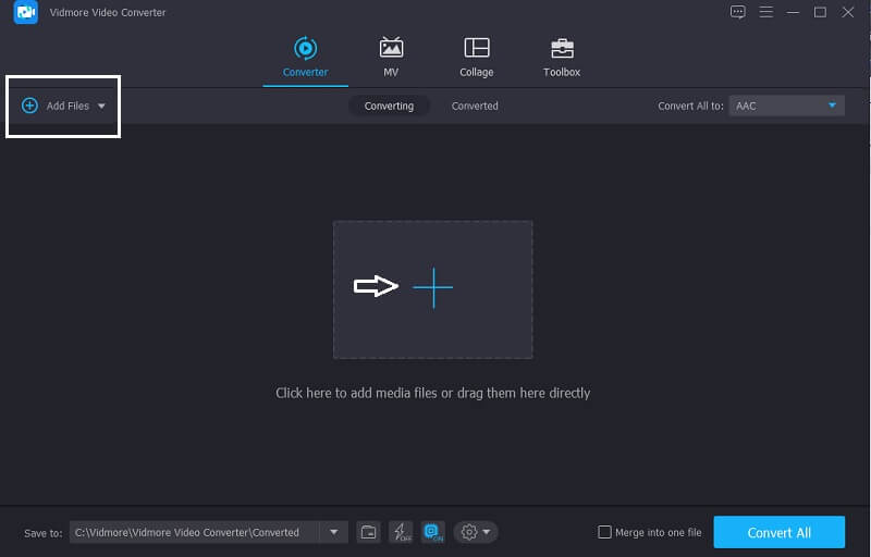 Vidmore OGG-Datei hinzufügen