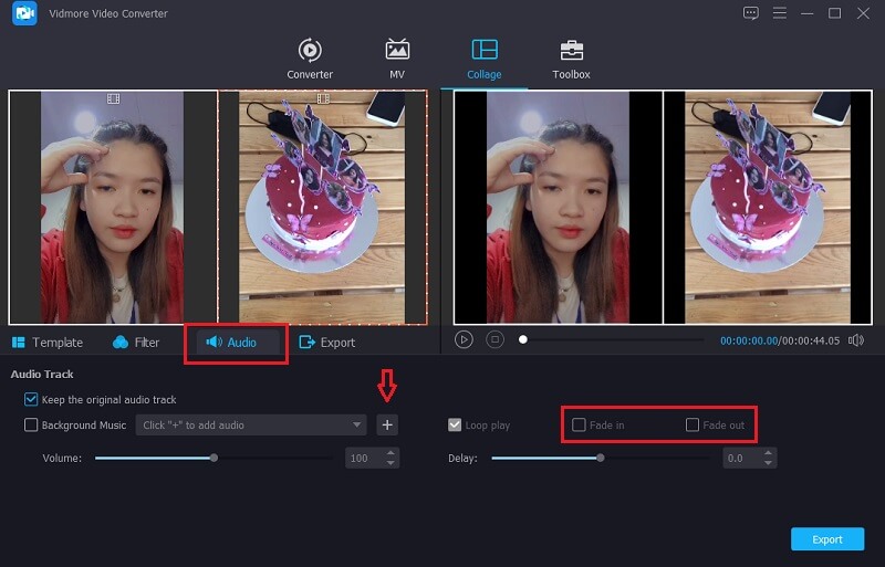 Vidmore bearbeitet Audio
