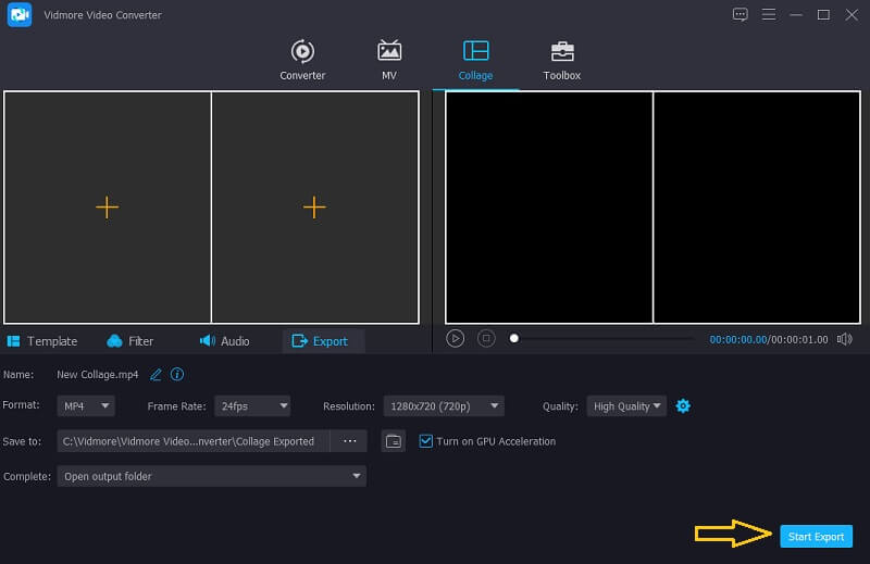 Vidmore zum Speichern