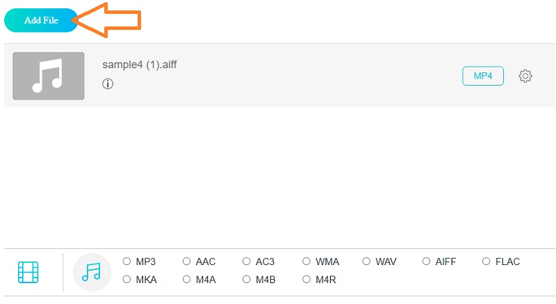 Vidmore Free Audiodatei hinzufügen