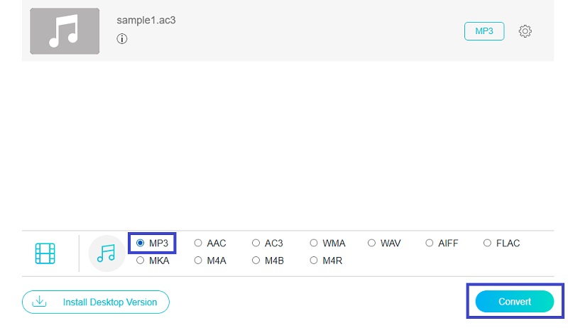 Vidmore Free Konvertierung starten