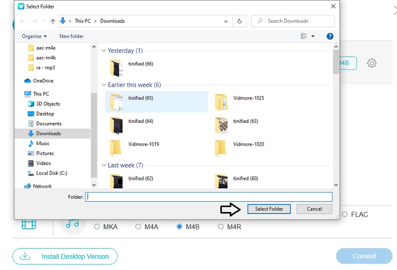 Vidmore Online Konvertierung starten