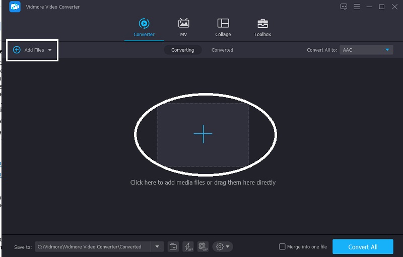 Vidmore Dateien hinzufügen