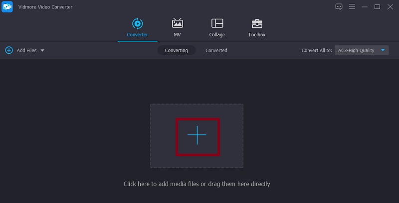 Vidmore VC Audiodatei laden