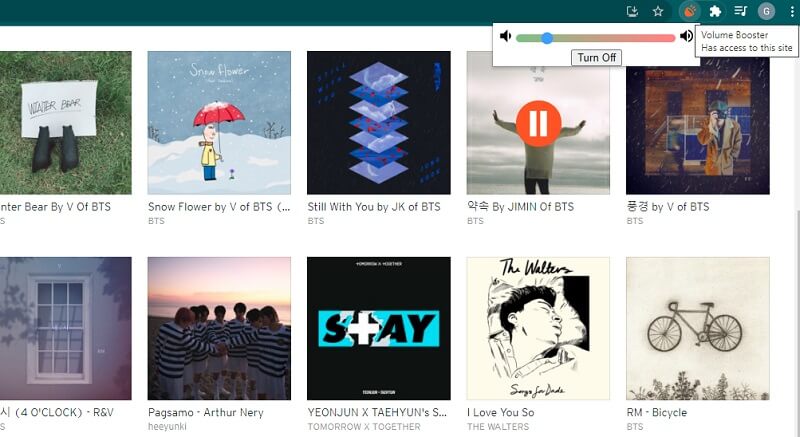 Volume Booster in Chrome