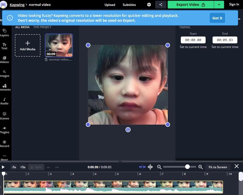 Audio und Video hinzufügen – Kapwing
