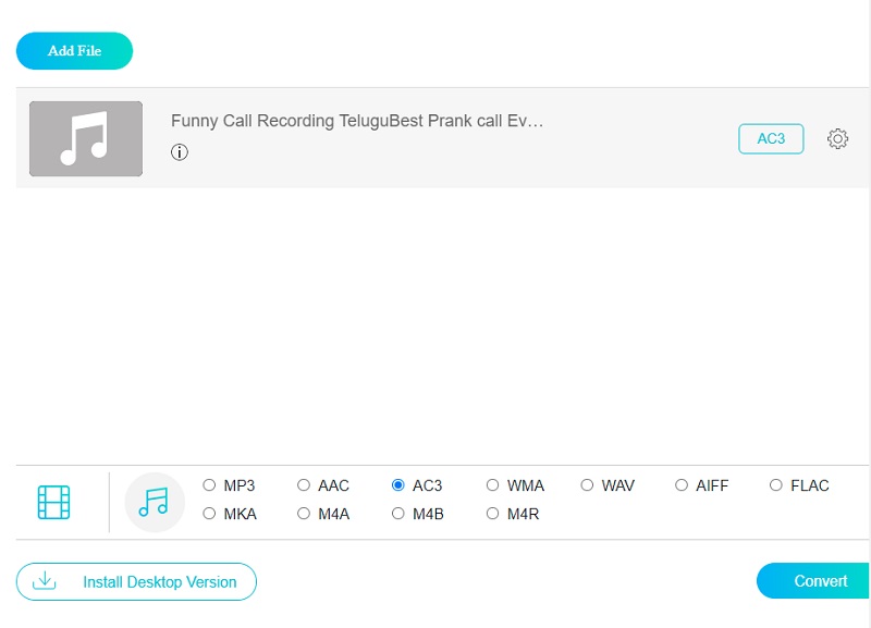 AC3 wählen Vidmore Online