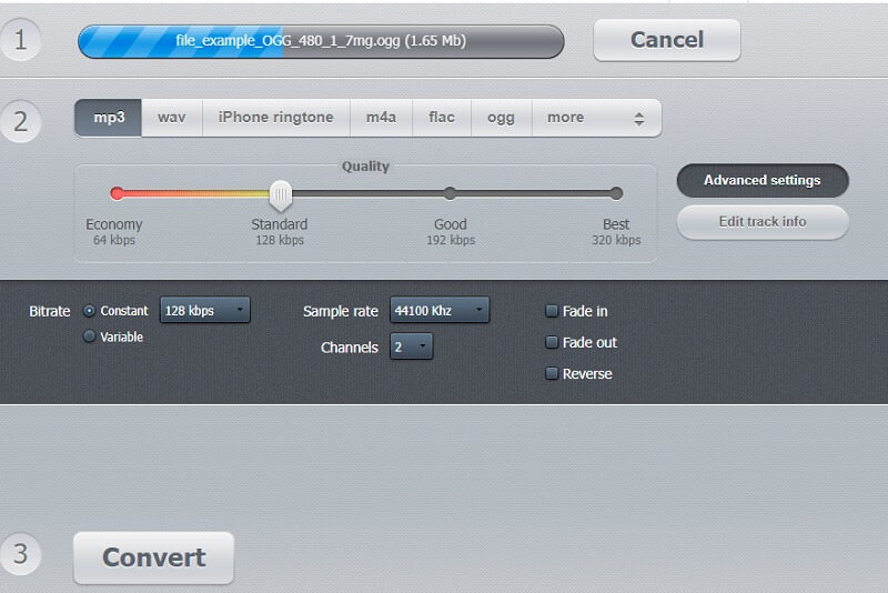 OGG mit Audio Converter komprimieren