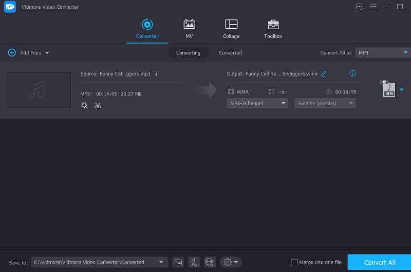 WMA komprimieren Vidmore