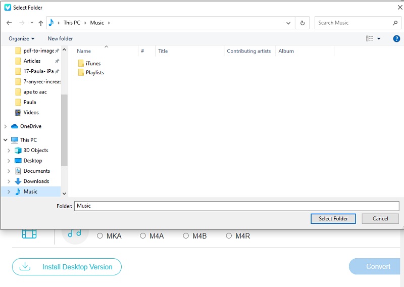 APE in AAC online konvertieren Vidmore