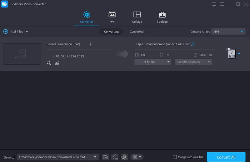 APE in AAC konvertieren Vidmore