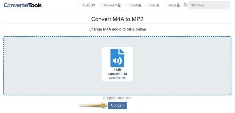 Convertertools M4A in MP2 konvertieren