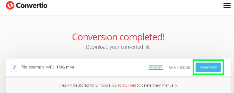 Convertio Ausgabedatei herunterladen