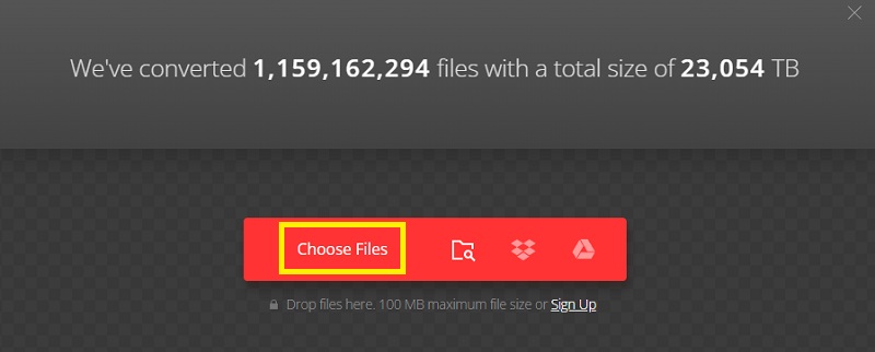 Convertio MP3-Datei laden