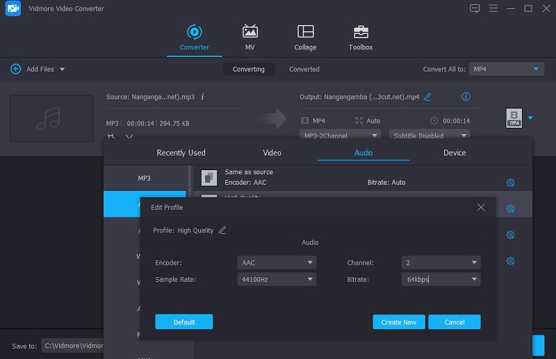Audioeinstellungen aufrufen