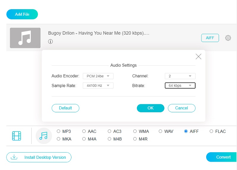 Einstellungen online aufrufen Vidmore
