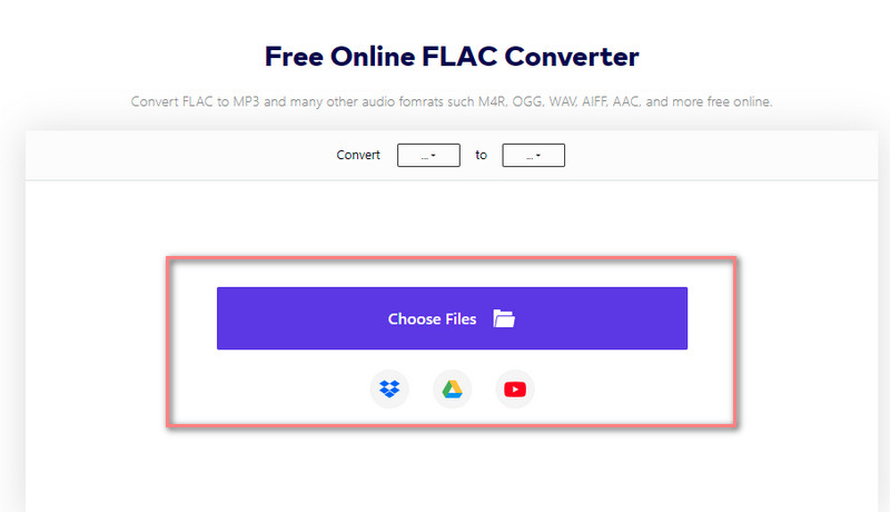Online UniConverter FLAC-Datei hinzufügen