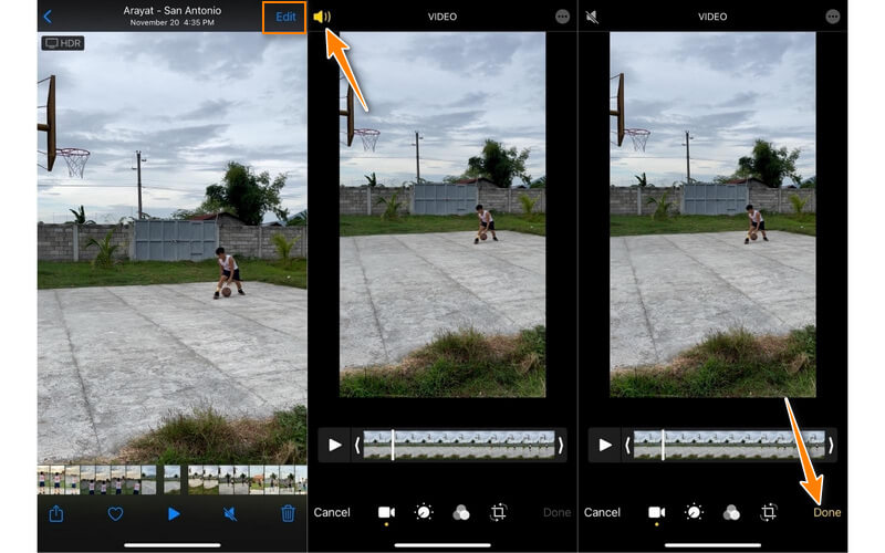 Audio in der Fotos‑App entfernen