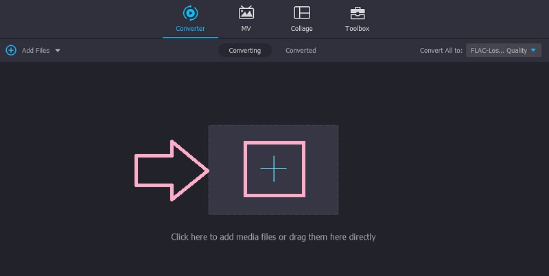 Vidmore M4A-Datei hinzufügen