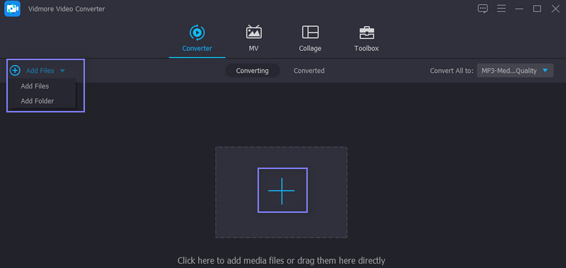 Vidmore MP3-Dateien hinzufügen